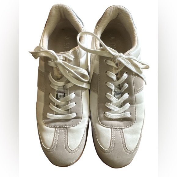 J.Crew field sneakers in ivory/metallic - Picture 2 of 6
